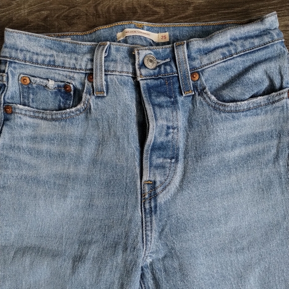 Levis Wedgie Straight Leg Jeans 25 - Picture 5 of 9